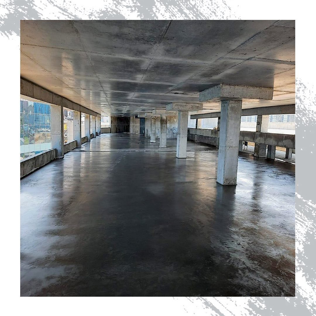 Наливной пол для паркинга отеля