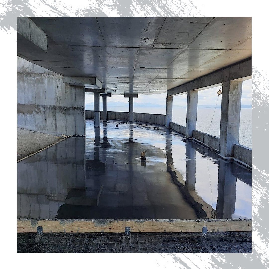 Наливной пол для паркинга отеля