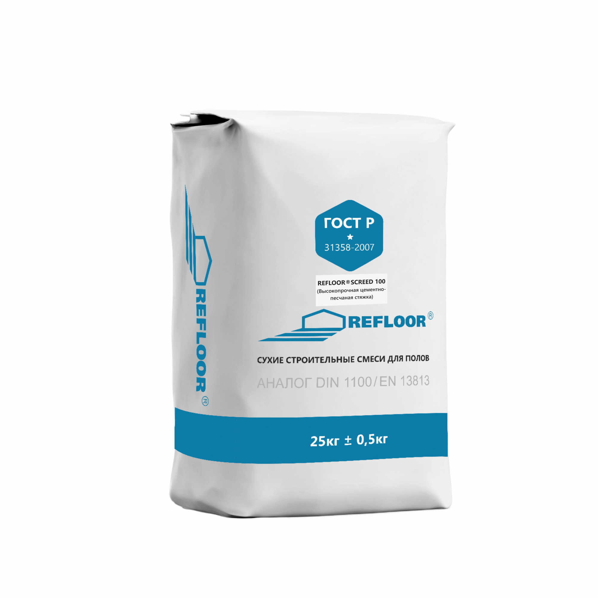 Высокопрочная цементно-песчаная стяжка REFLOOR® SCREED 100