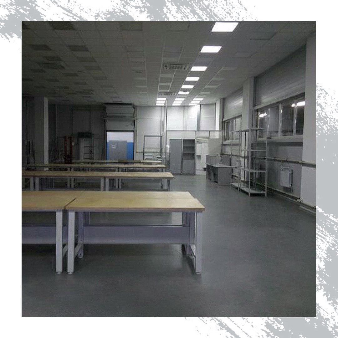 Наливной пол для промышленного предприятия